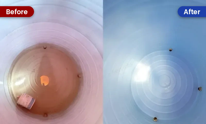 Water tank cleaning before and after in Bengaluru by KBS Home Services (3)